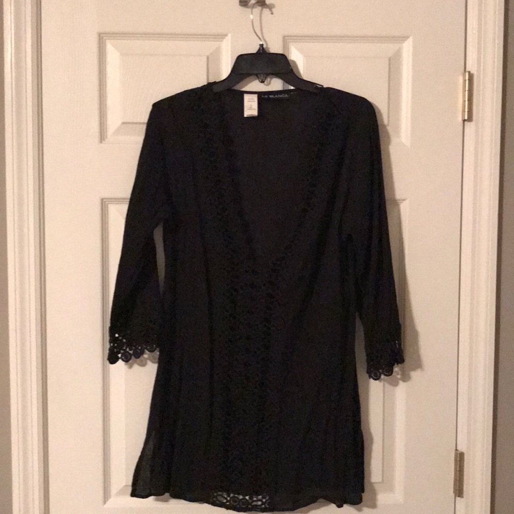 Black Bathing Suit Cover Up by La Blanca